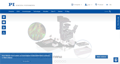 Desktop Screenshot of physikinstrumente.de